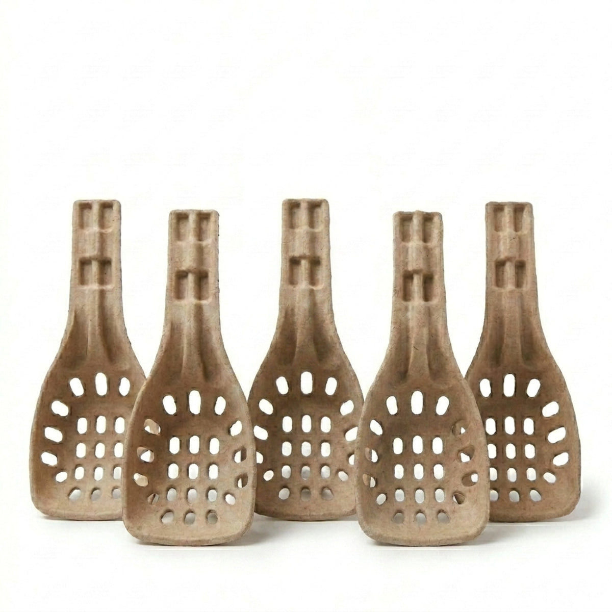 5 Pack Molded Pulp Cat Litter Scoops – Eco Friendly Kitty Sifter