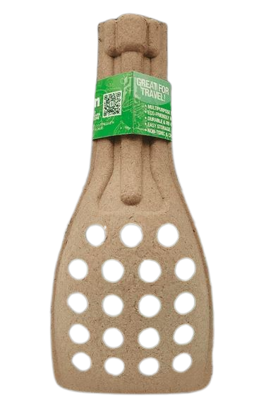 5 Pack Molded Pulp Cat Litter Scoops – Eco Friendly Kitty Sifter