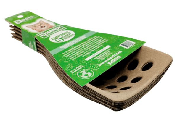 5 Pack Molded Pulp Cat Litter Scoops – Eco Friendly Kitty Sifter