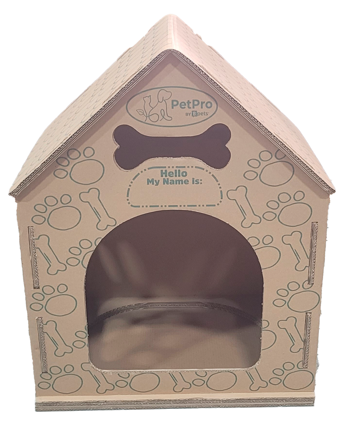 Cardboard Large Dog House,Dog House Indoor, Modern Crate Alternative, Sustainable Shelter for Large Dogs, Easy Assembly Dog House (No Plush Bed Included).