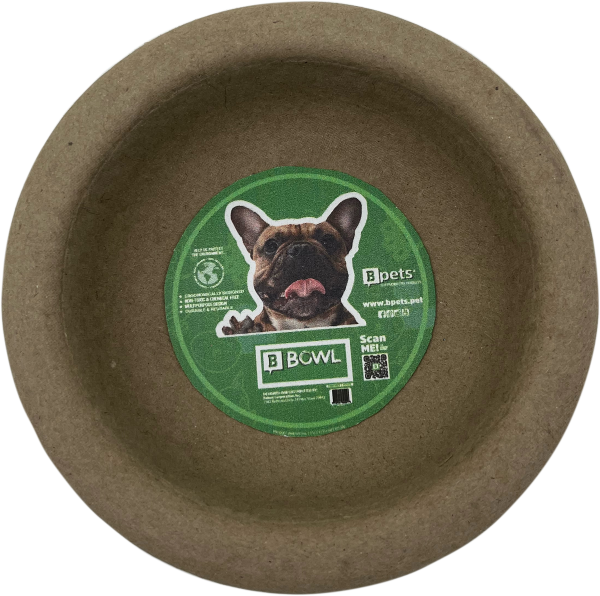 Molded Pulp Pet Feeding Bowls, (300) PIECES