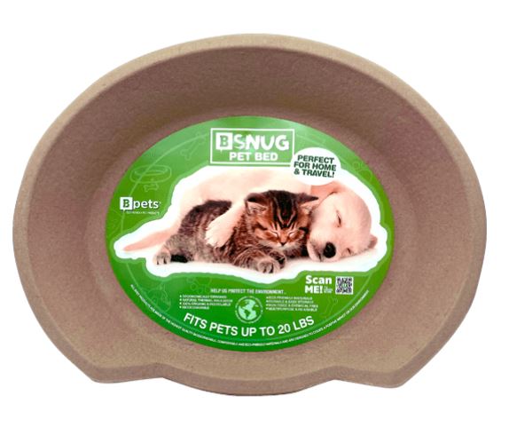 Molded Pulp Round Pet Bed, Minimalist Cat Dog Furniture Lounge