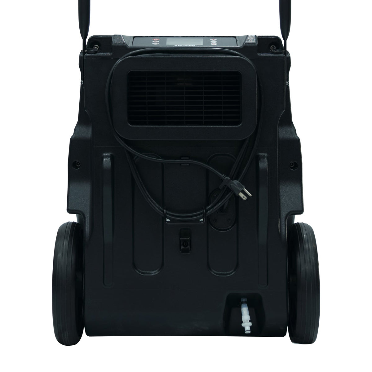 XPOWER XD-130Li 125-Pint Bluetooth LGR Commercial Dehumidifier with Auto Purge Pump, Hose, Handle and Wheels for Water Damage Restoration, Clean-up Flood, Basement, Mold, Mildew