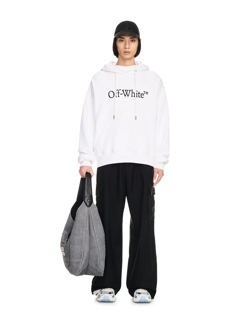 White Big Bookish Skate Hoodie